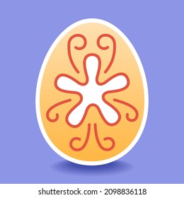 Vacaciones de Pascua. Ilustración de color del vector.