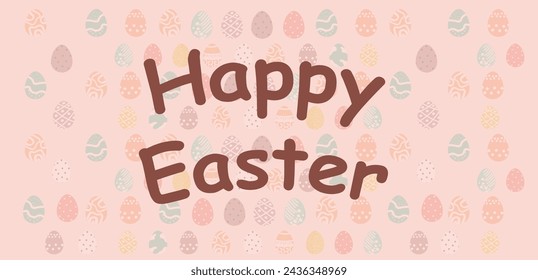 Easter holiday, Easter vector eggs and bunnies