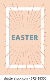 Easter holidays banner concept greetings card