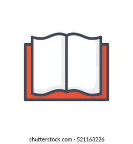 Easter Holidays Icon Colored Bible open Book