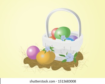 Easter Hollidays eggs vector illustration