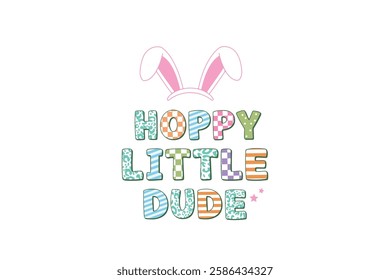 Easter Hoppy Little Dude T Shirt Design