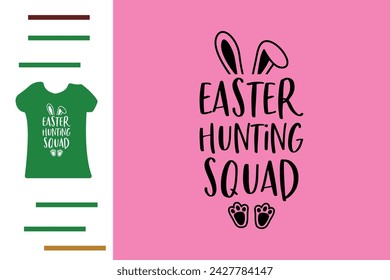 Easter hunting squad t shirt design 