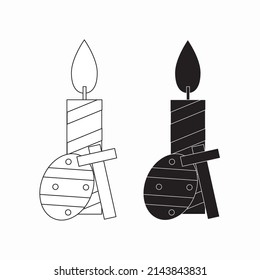 easter icon bundling vector illustration