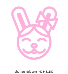 Easter icon. Bunny icon