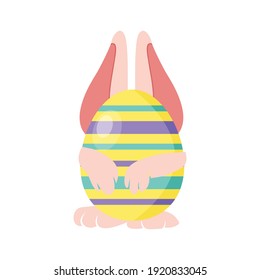 easter icon egg rabbit vector-15