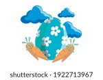 Easter Icon Egg Vector Design
