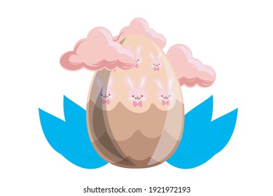 Easter Icon Egg Vector Design