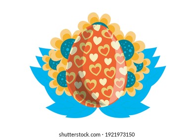 Easter Icon Egg Vector Design