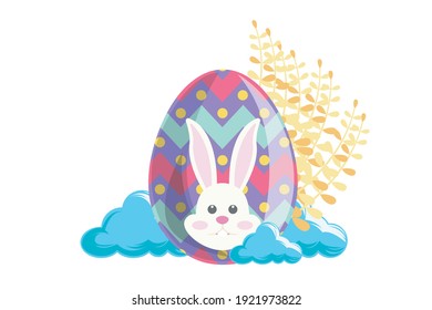 Easter Icon Egg Vector Design