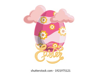 Easter Icon Egg Vector Design