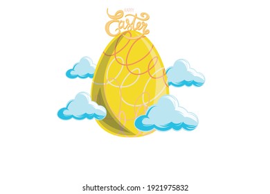 Easter Icon Egg Vector Design