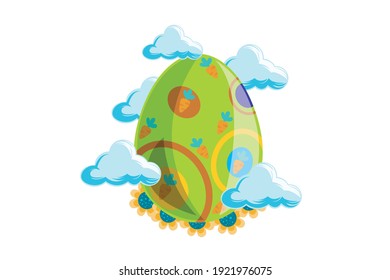 Easter Icon Egg Vector Design