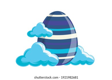 Easter Icon Egg Vector Design