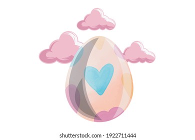 Easter Icon Egg Vector Design