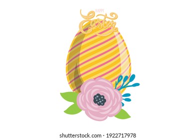 Easter Icon Egg Vector Design