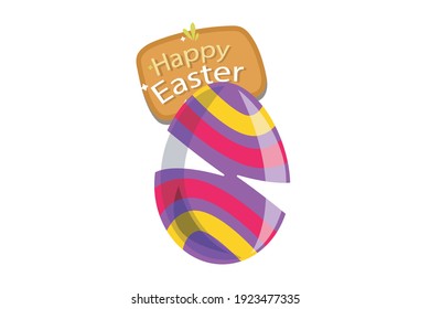 Easter Icon Egg Vector Design