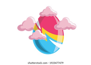 Easter Icon Egg Vector Design
