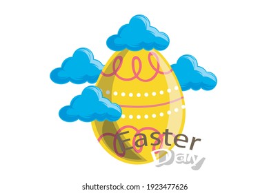 Easter Icon Egg Vector Design