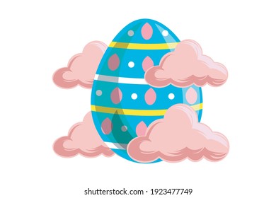 Easter Icon Egg Vector Design
