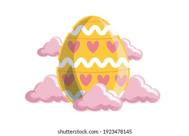 Easter Icon Egg Vector Design