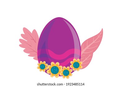 Easter Icon Egg Vector Design