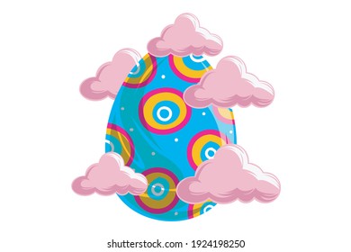 Easter Icon Egg Vector Design