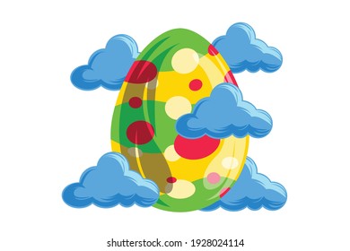 Easter Icon Egg Vector Design