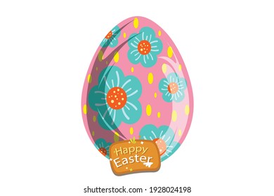 Easter Icon Egg Vector Design