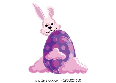 Easter Icon Egg Vector Design