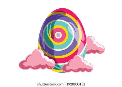 Easter Icon Egg Vector Design