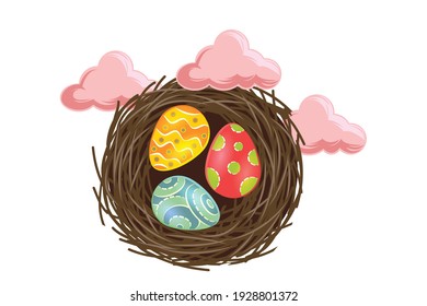 Easter Icon Egg Vector Design