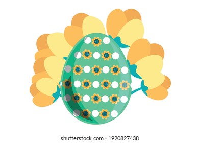 Easter Icon Egg Vector Illustration