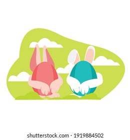 ilustración vectorial de huevo de icono de pascua-21