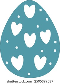 Easter icon flower egg vivid