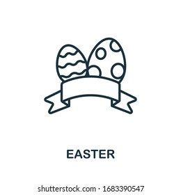 Easter icon from hollidays collection. Simple line Easter icon for templates, web design and infographics
