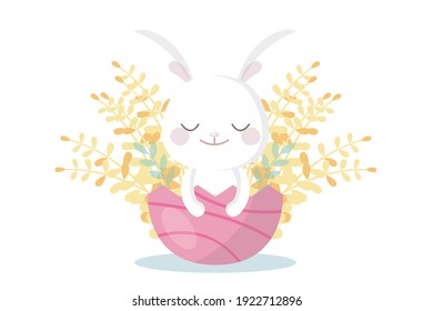 Easter Icon Rabbit Vector Design