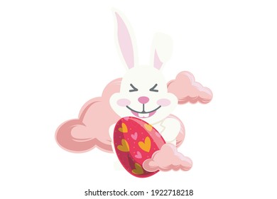 Easter Icon Rabbit Vector Design