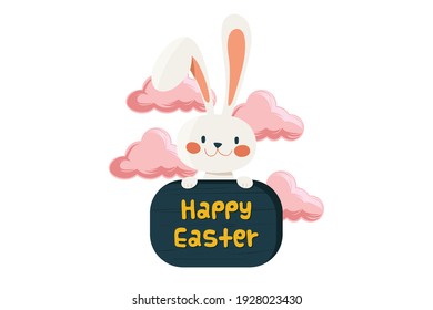 Easter Icon Rabbit Vector Design