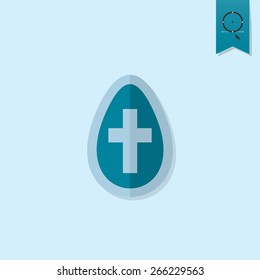 Easter Icon. Vector. Clean Work Minimum Points