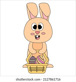 easter icon vector fill line 