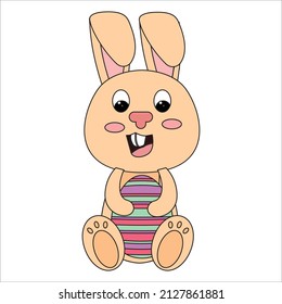 easter icon vector fill line 