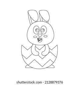 easter icon vector illustration line 