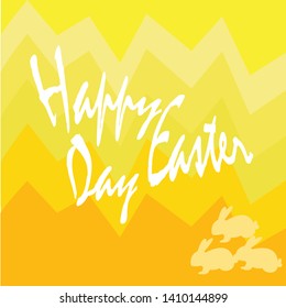 
Easter icon with yellow bacground