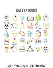 Easter Icons Of 30 Minimalist Easter Vectors For Easter Sunday