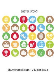 Easter Icons Of 30 Easter Silhouettes For Easter Sunday