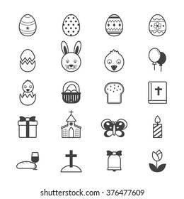 Easter Icons Line