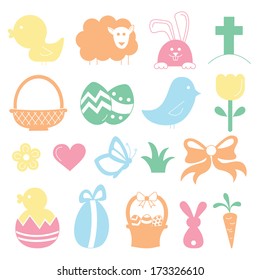 Easter icons and symbols 