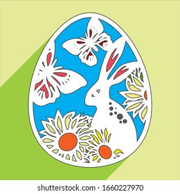 Ostergrafik für die Gestaltung von Postkarten
