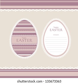 Easter invitation card